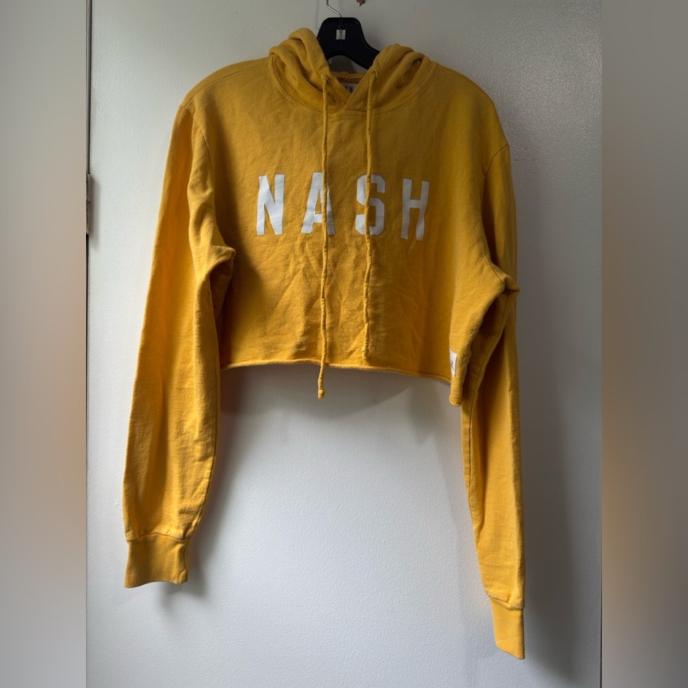 NASH Hooded Longsleeve Crop Sweatshirt